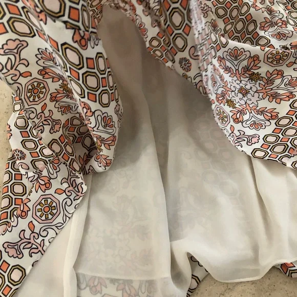 Tory Burch Silk Serena Dress Hicks Garden Printed Size 10 RETAIL $598